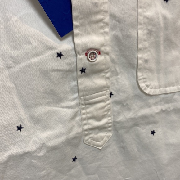 Daniel Cremieux Classics Mens Sz Small White Blue Stars Shirt - Picture 14 of 16